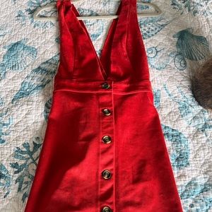 Forever 21 red button down dress. New with tags